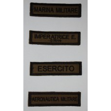 Targhette nominative verdone, sabbia o vegetato personalizzabili per mimetica